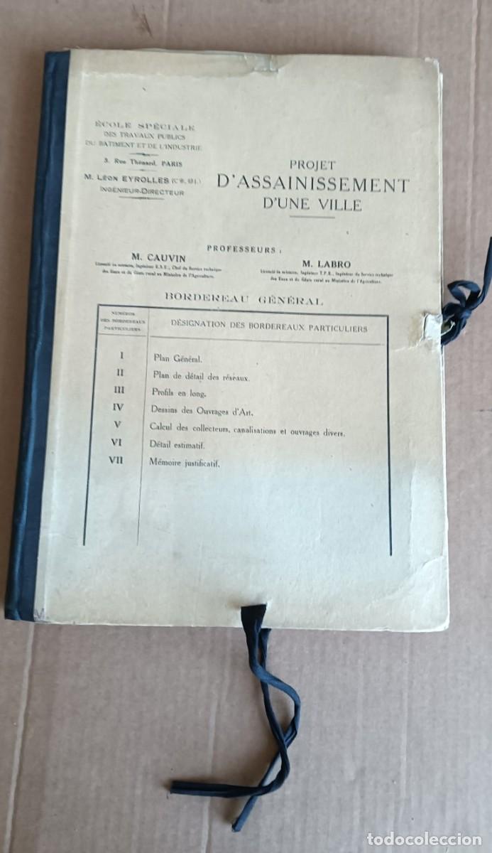 Documentos antiguos: Proyecto de ingenier&iacute;a &ndash; saneamiento de una ciudad Projet d,assainissement d&acute;une ville 7 subcarpetas