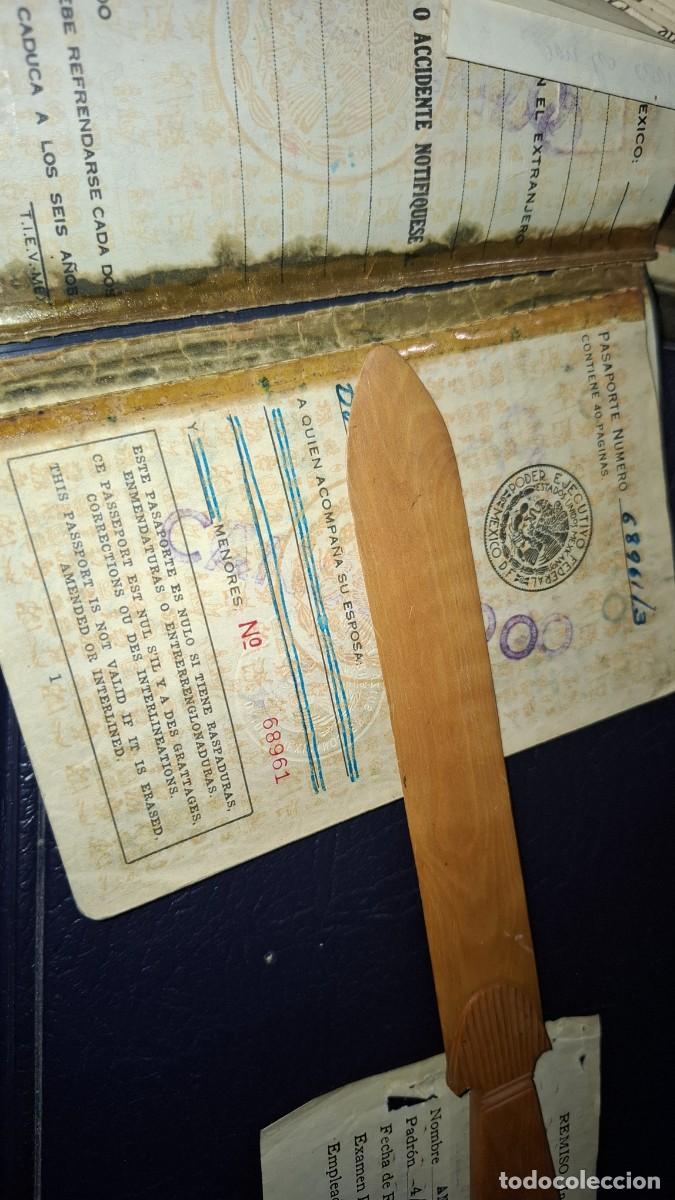 Documentos antiguos: Pasaporte de Mexico. 1962. Foto - Foto 2