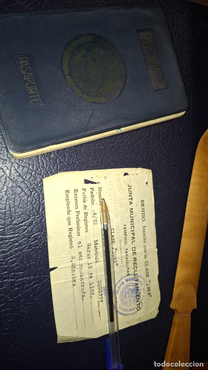 Documentos antiguos: Pasaporte de Mexico. 1962. Foto