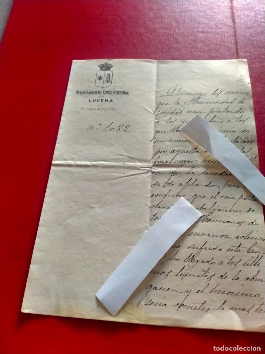Documentos antiguos: documento de lucena -cordoba 1885