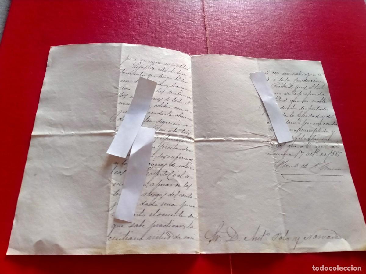 Documentos antiguos: documento de lucena -cordoba 1885 - Foto 2