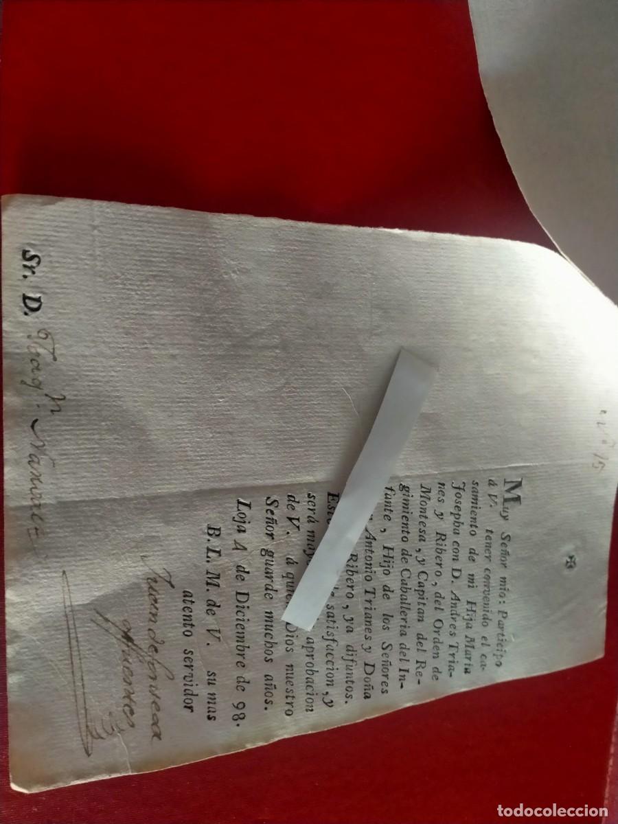 Documentos antiguos: documento de loja 1798