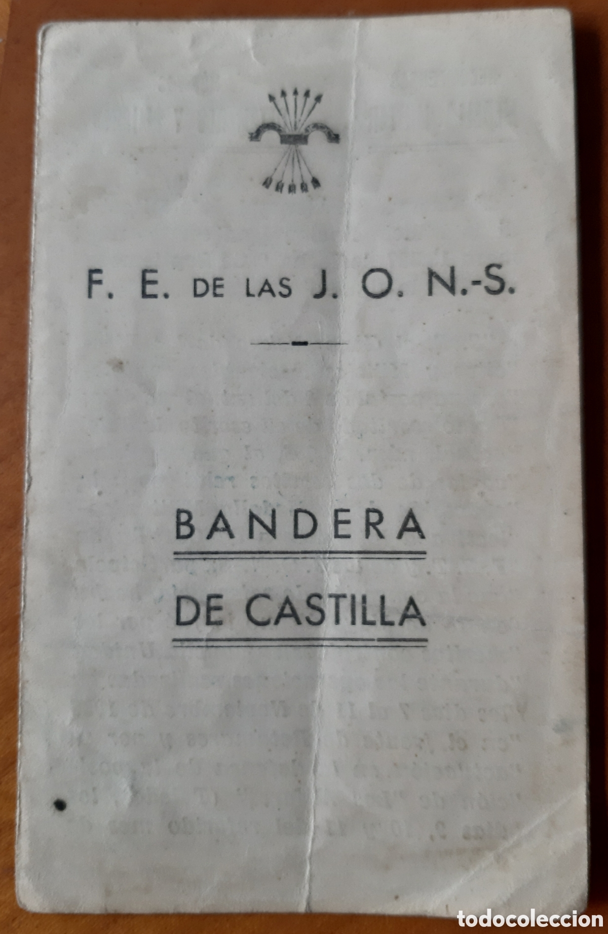 Documentos antiguos: Guerra civil. Falange, Bandera de Castilla. Concesi&oacute;n medalla militar. R10183