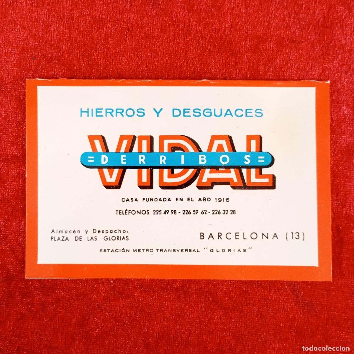 Documentos antiguos: HIERROS Y DESCUAGES VIDAL DERRIBOS - BARCELONA - COMPRA DE DERRIBOS - VENTA DE MATERIALES / 577