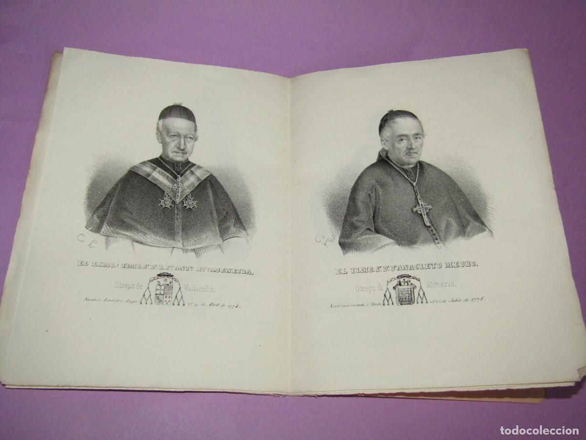 Documentos antiguos: Bolet&iacute;n del Clero Espa&ntilde;ol en 1849 con 6 Grabados Obispos de Manila Jaca Sevilla Almer&iacute;a Barbastro