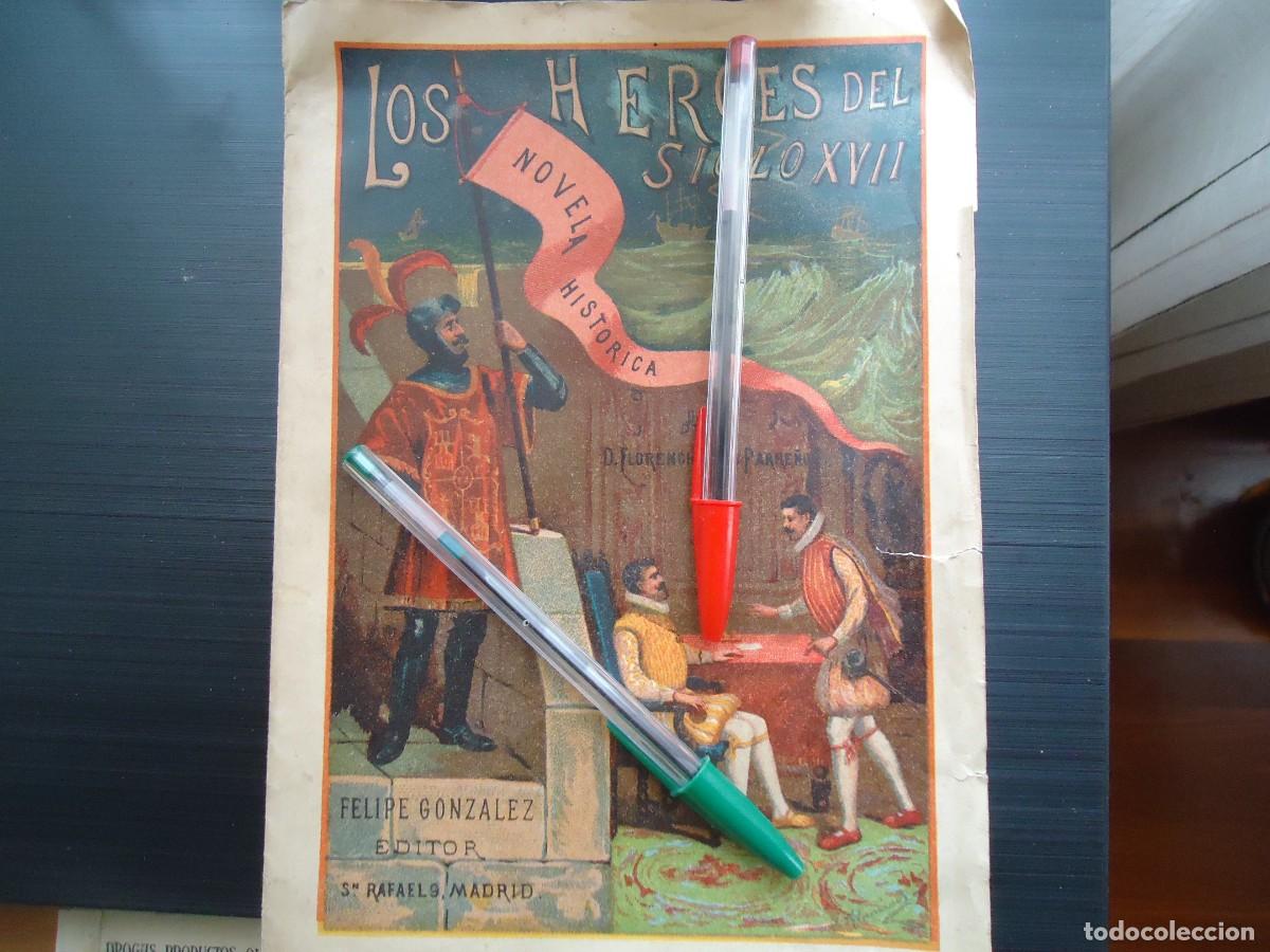 Documentos antiguos: litografia novela historica siglo xvII pozas madrid espa&ntilde;a editor felipe gonzalez historia espa&ntilde;ola