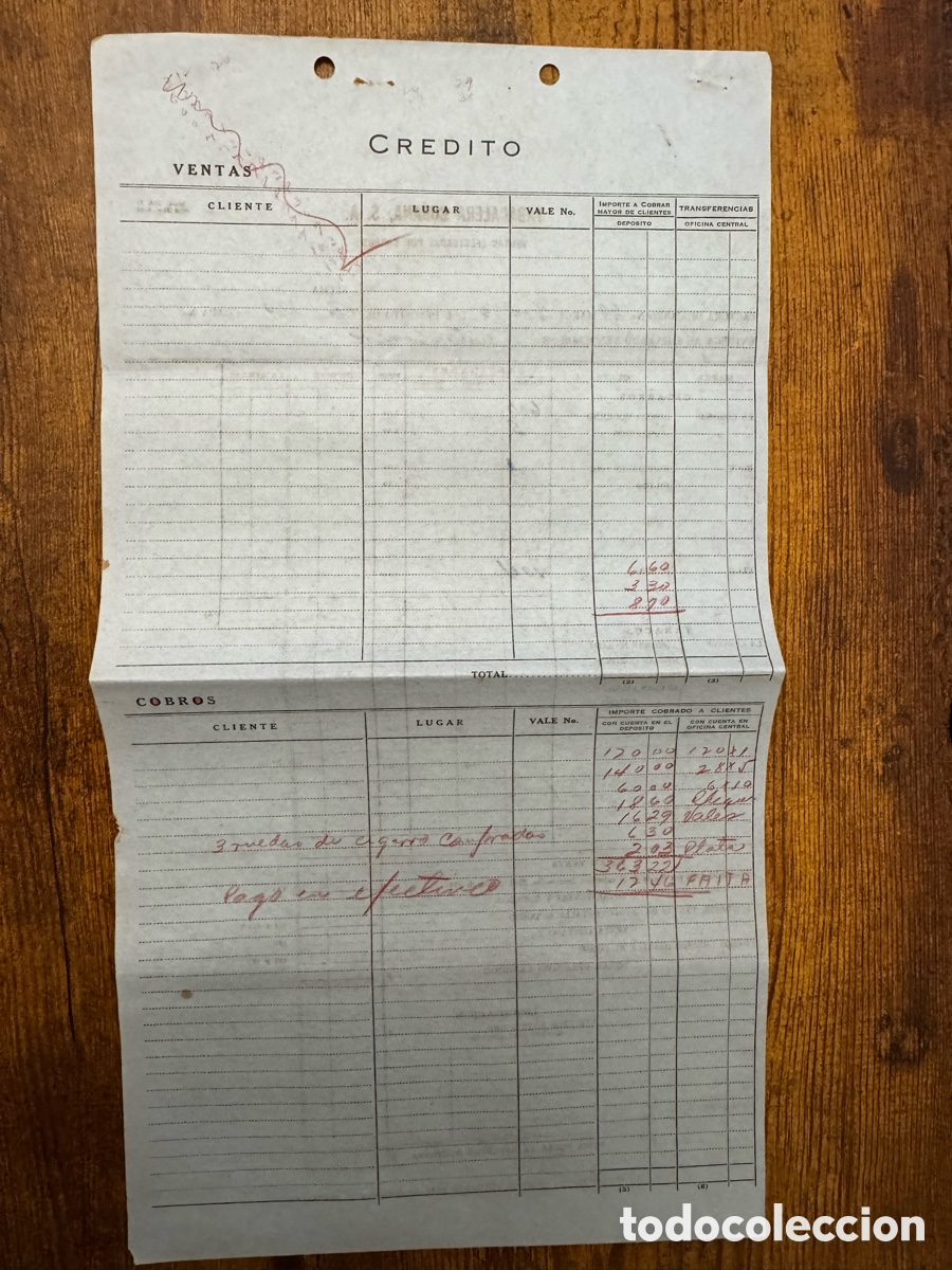 Documentos antiguos: Documento de la Empresa Tabacalera Cubana S.A 1961 - Foto 2