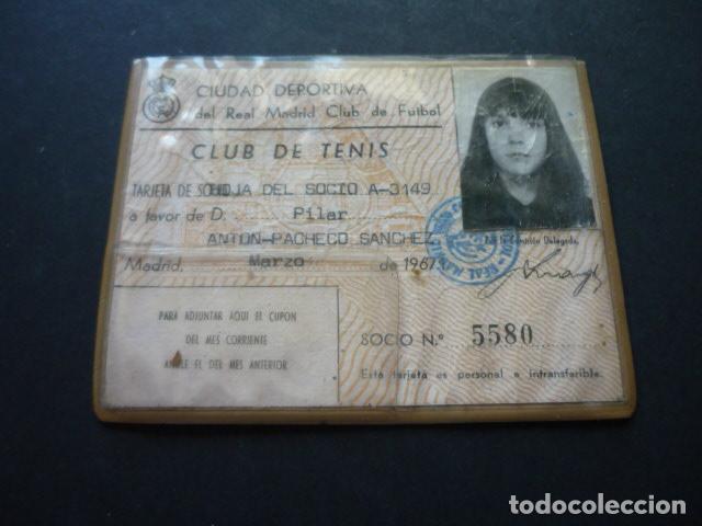 Documentos antigos: CARNET CIUDAD DEPORTIVA DEL REAL MADRID CLUB DE FUTBOL CLUB DE TENIS