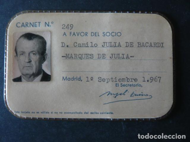 Documentos antiguos: CARNET MADRID REAL SOCIEDAD ESPA&Ntilde;OLA CLUB DE CAMPO MARQUES DE JULIA