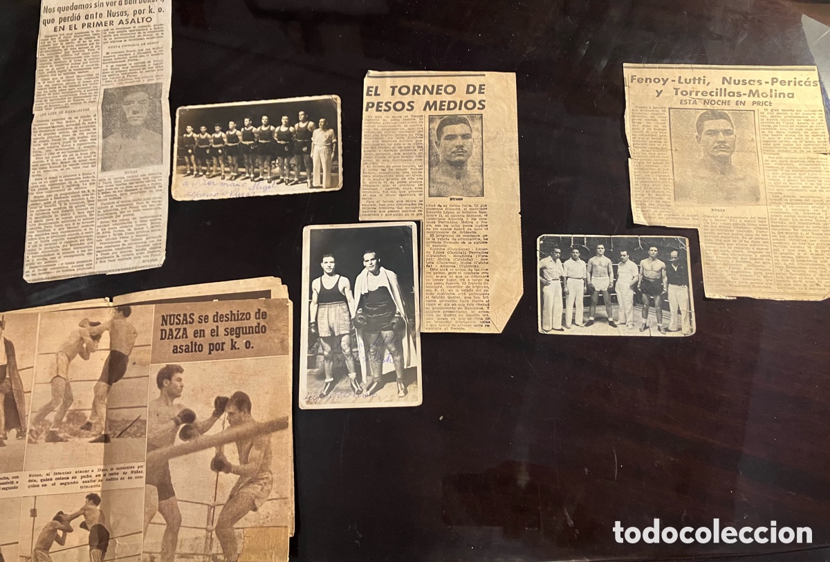Documentos antiguos: Archivo de Boxeador Alfonso Nusas. A&ntilde;os 40