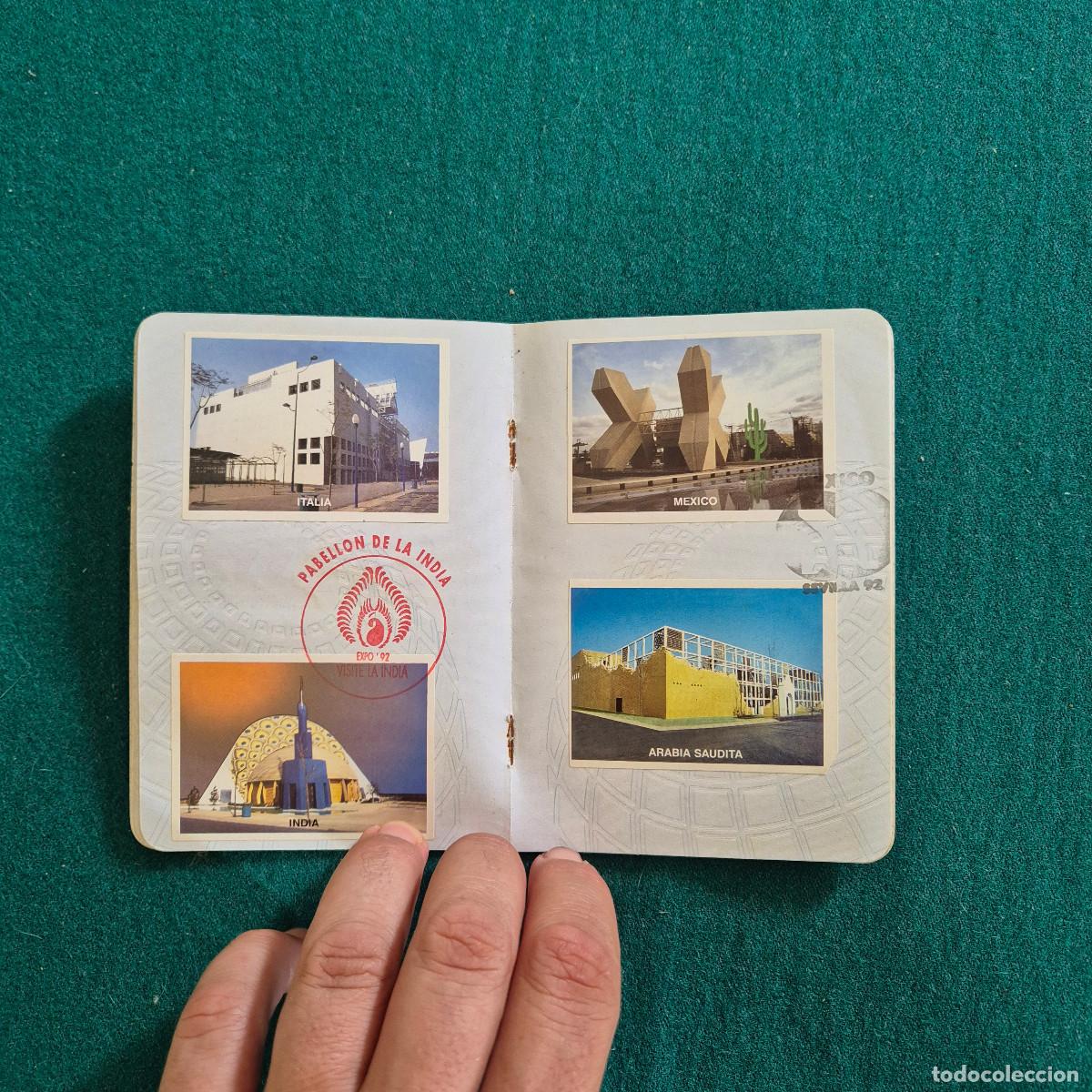 Documentos antiguos: Pasaporte EXPO 92 SEVILLA con muchos sellos - Foto 11