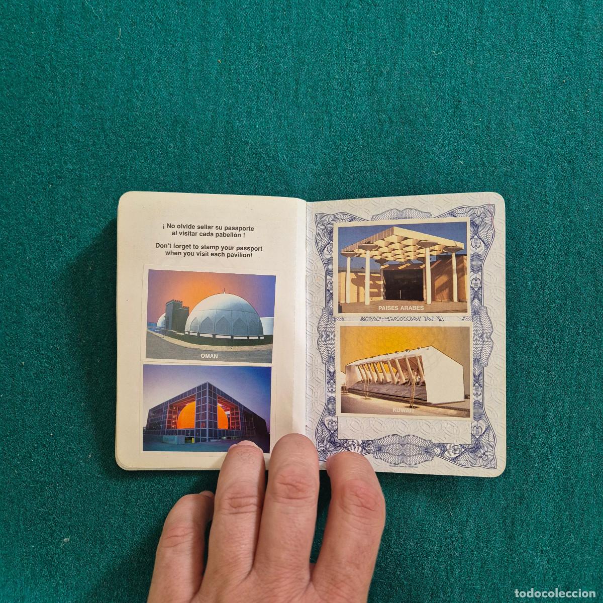 Documentos antiguos: Pasaporte EXPO 92 SEVILLA con muchos sellos - Foto 20