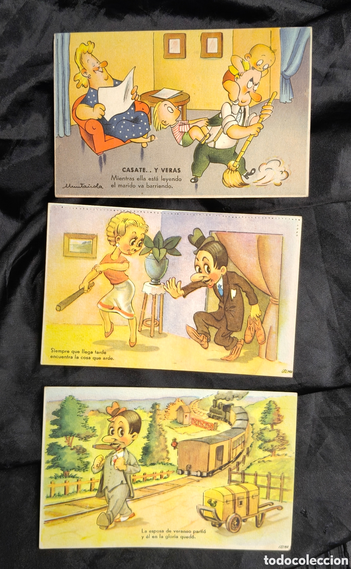 Documentos antiguos: 3 postales de la serie C&aacute;sate y Ver&aacute;s! - Foto 1