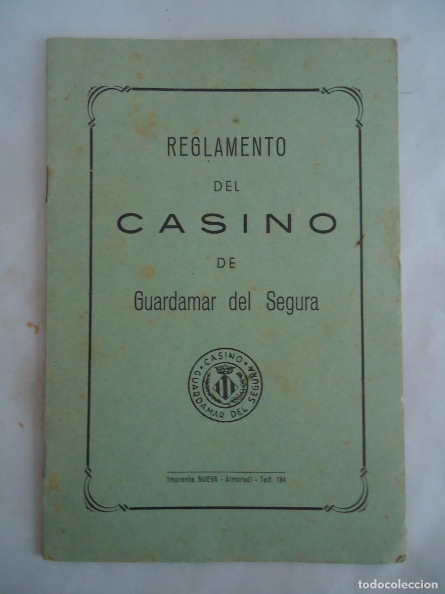 Old Documents: REGLAMENTO DEL CASINO DE GUARDAMAR DEL SEGURA. ANTIGUO. PP -13