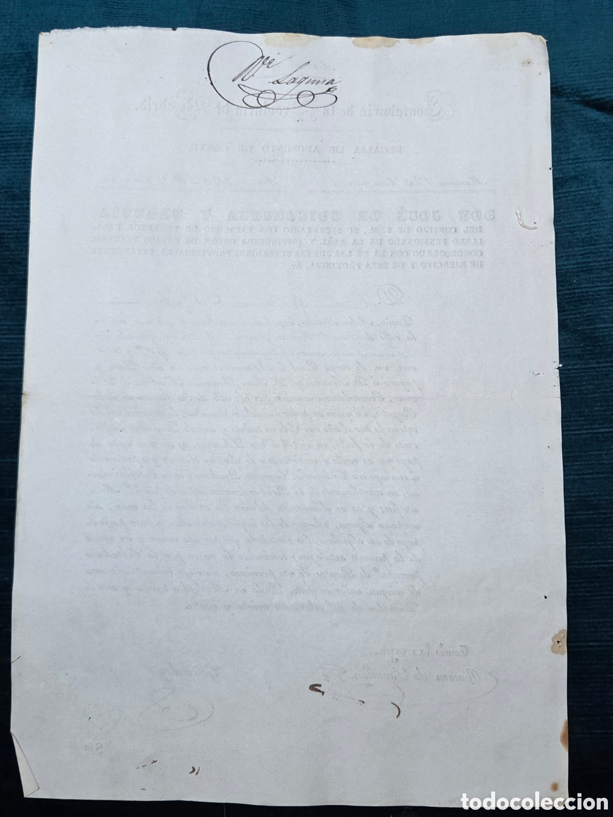 Documentos antiguos: MADRID 1834 REGAL&Iacute;A DE APOSENTO DE CORTE. DOCUMENTO - Foto 2
