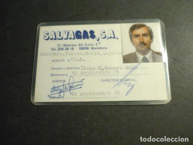 Alte Dokumente: TARJETA IDENTIDAD SALVAGAS S. AGENTE DELEGADO 1986