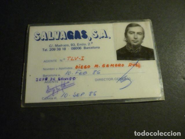 Alte Dokumente: TARJETA IDENTIDAD SALVAGAS S. AGENTE DELEGADO 1985