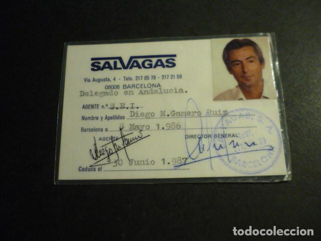 Alte Dokumente: TARJETA IDENTIDAD SALVAGAS S. AGENTE DELEGADO 1987