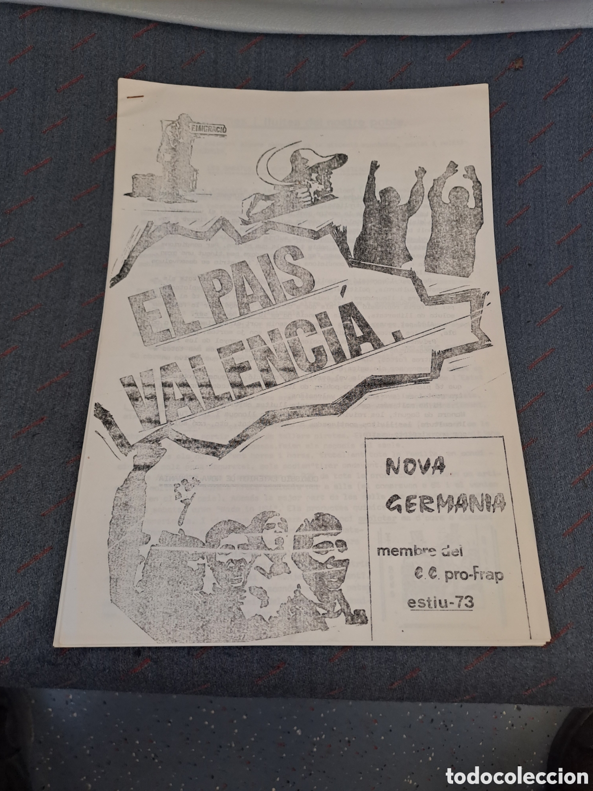 Documentos antiguos: TRANSICION-NOVA GERMANIA -COMITE PRO F.R.A.P.- ESTIU 1973