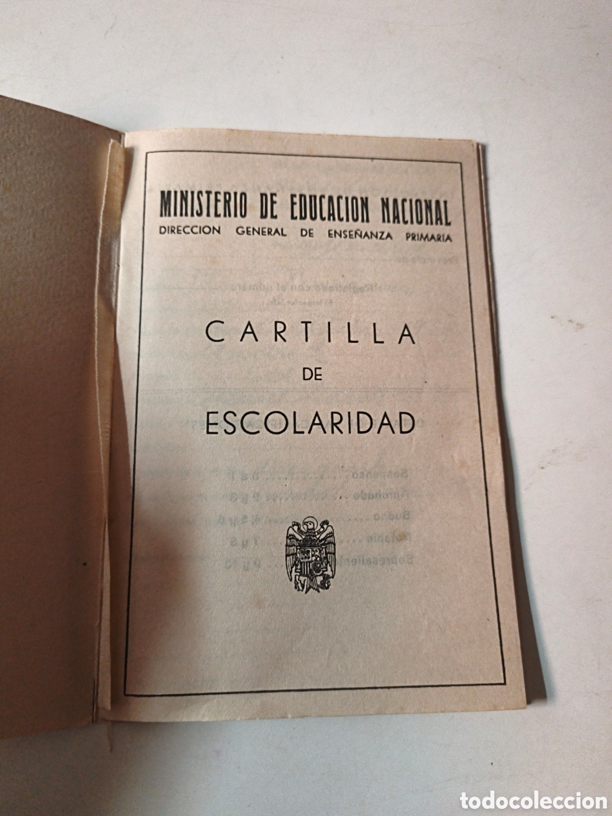 Documentos antiguos: Cartilla de Escolaridad. A&ntilde;os 60 - Foto 3