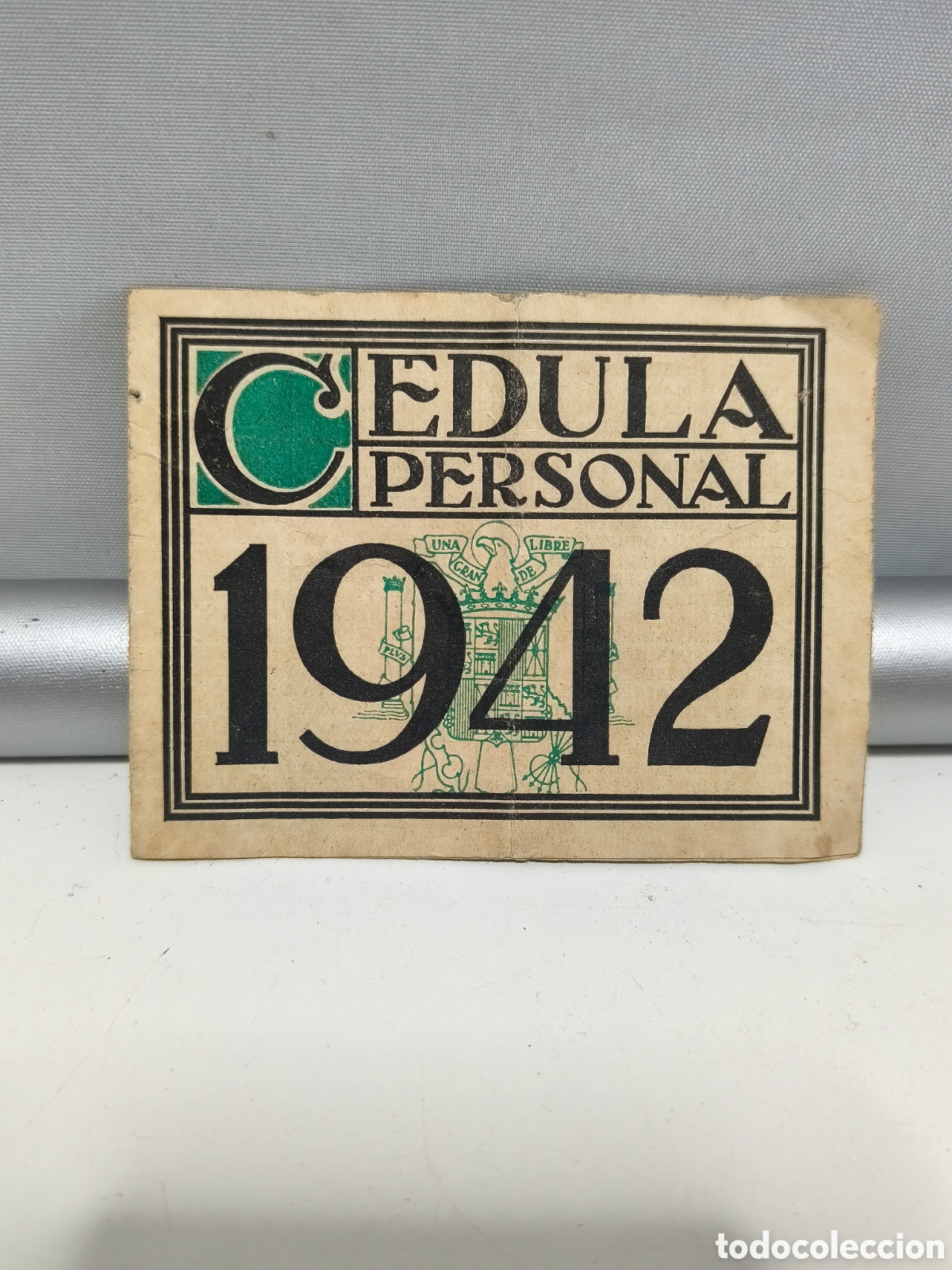 Documentos antigos: C&Eacute;DULA PERSONAL. INSTITUCIONES BEN&Eacute;FICO SOCIALES DE LA DIPUTACI&Oacute;N DE VIZCAYA. AYUNTAMIENTO BAQUIO