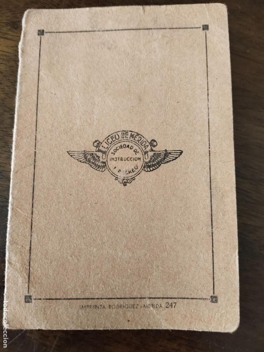 Documentos antiguos: Carnet del Liceo de M&eacute;rida. A&ntilde;o 1959. - Foto 4