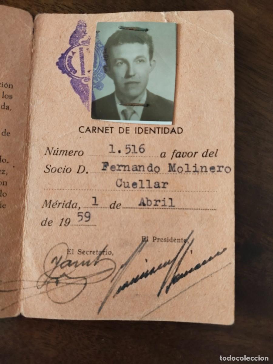 Documentos antiguos: Carnet del Liceo de M&eacute;rida. A&ntilde;o 1959. - Foto 8