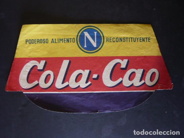 Documentos antiguos: VISERA GORRO EN PAPEL COLACAO PUBLICIDAD - Foto 1
