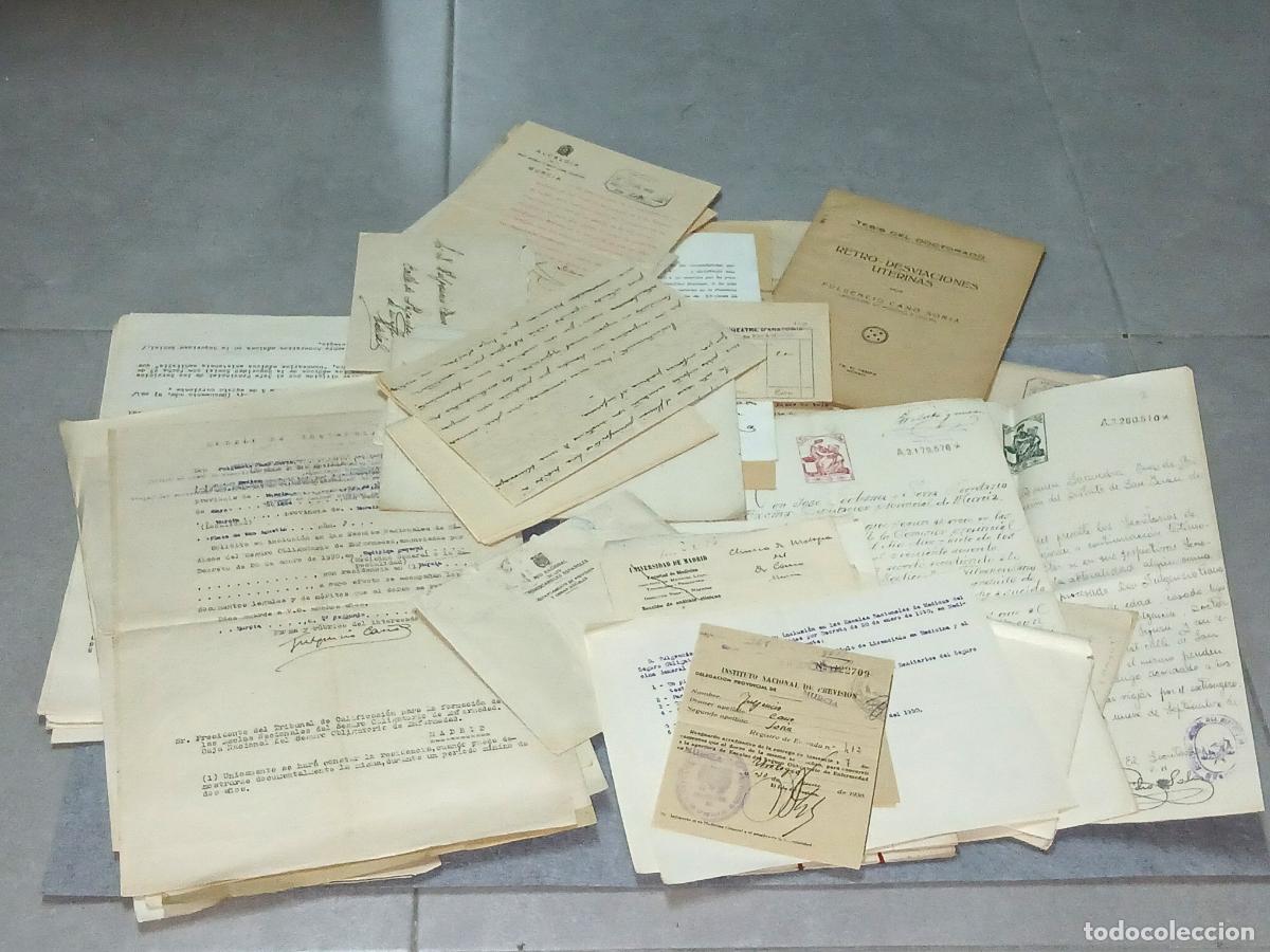 Old Documents: Papel antiguo. Documentos Doctor Fulgencio Cano, urolog&iacute;a, Regi&oacute;n de Murcia