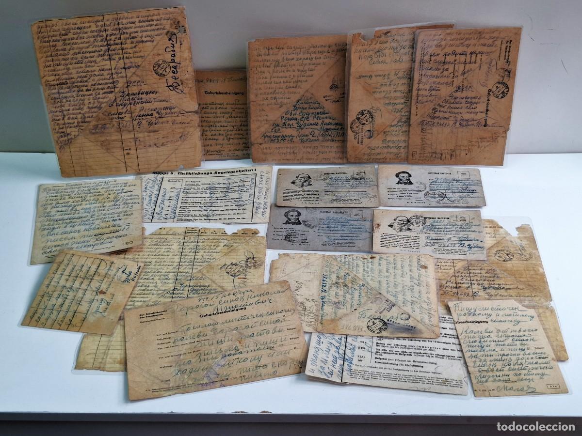 Alte Dokumente: LOTE DE DOCUMENTOS VARIOS RUSOS Y ALEMANIA DE LA WWII (1940-1945) SSSR