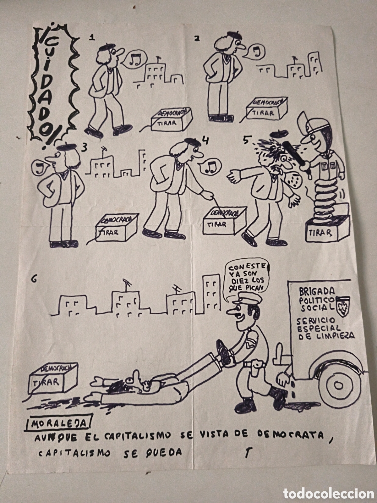 Old Documents: Panfleto politico: Capilarismo y Democracia. A&ntilde;os 70