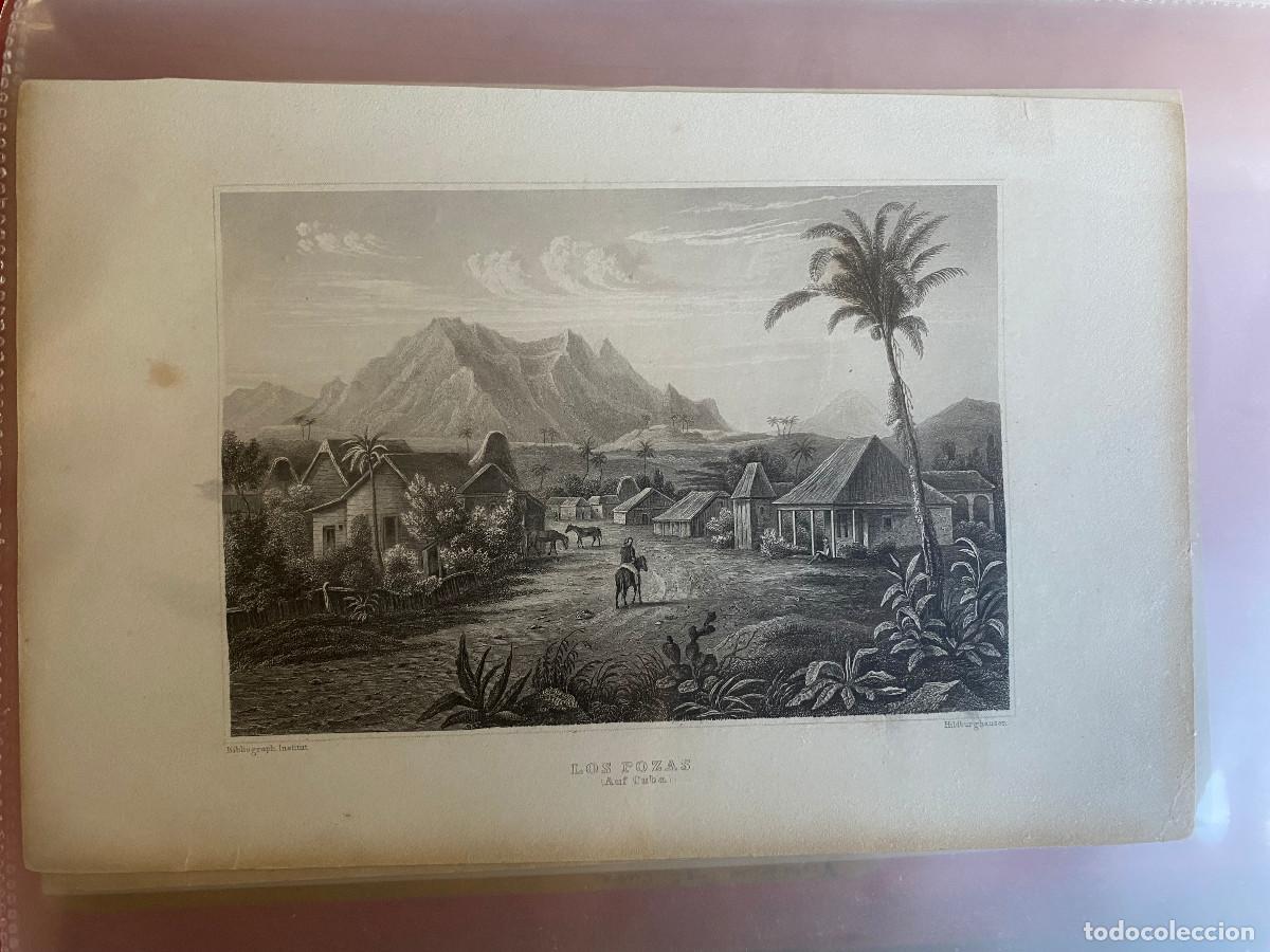 Documentos antiguos: Cuba. Meyer. Siglo XIX. Vistas. Las Pozas. Bah&iacute;a Honda. La Habana. Plaza de Armas.