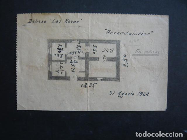Documentos antiguos: DEHESA DE LAS ROZAS MERIDA BADAJOZ CONJUNTO DOCUMENTOS CONSTRUCCION 1912 - Foto 2