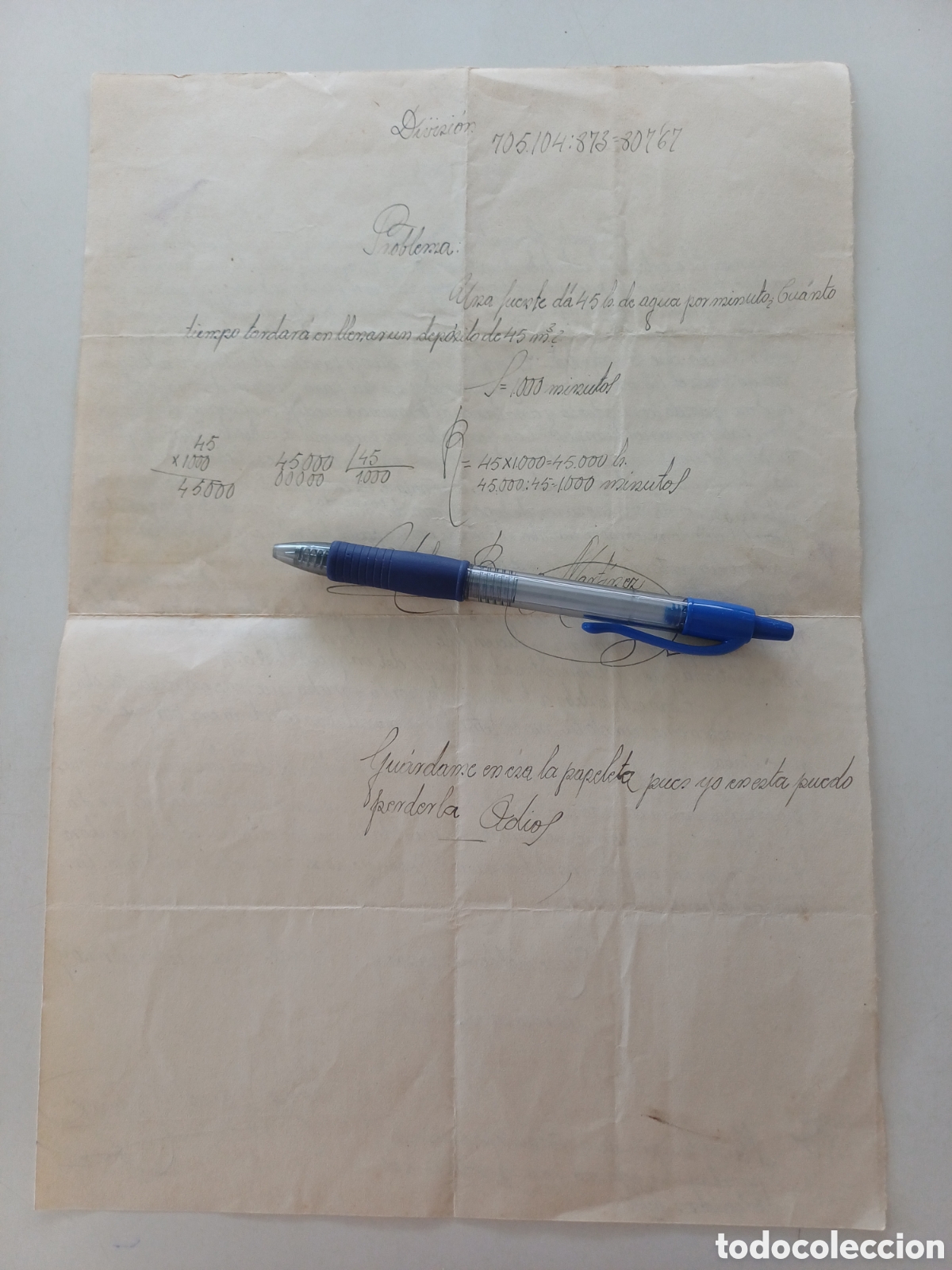 Documentos antiguos: Carta de 18 setiembre 1934