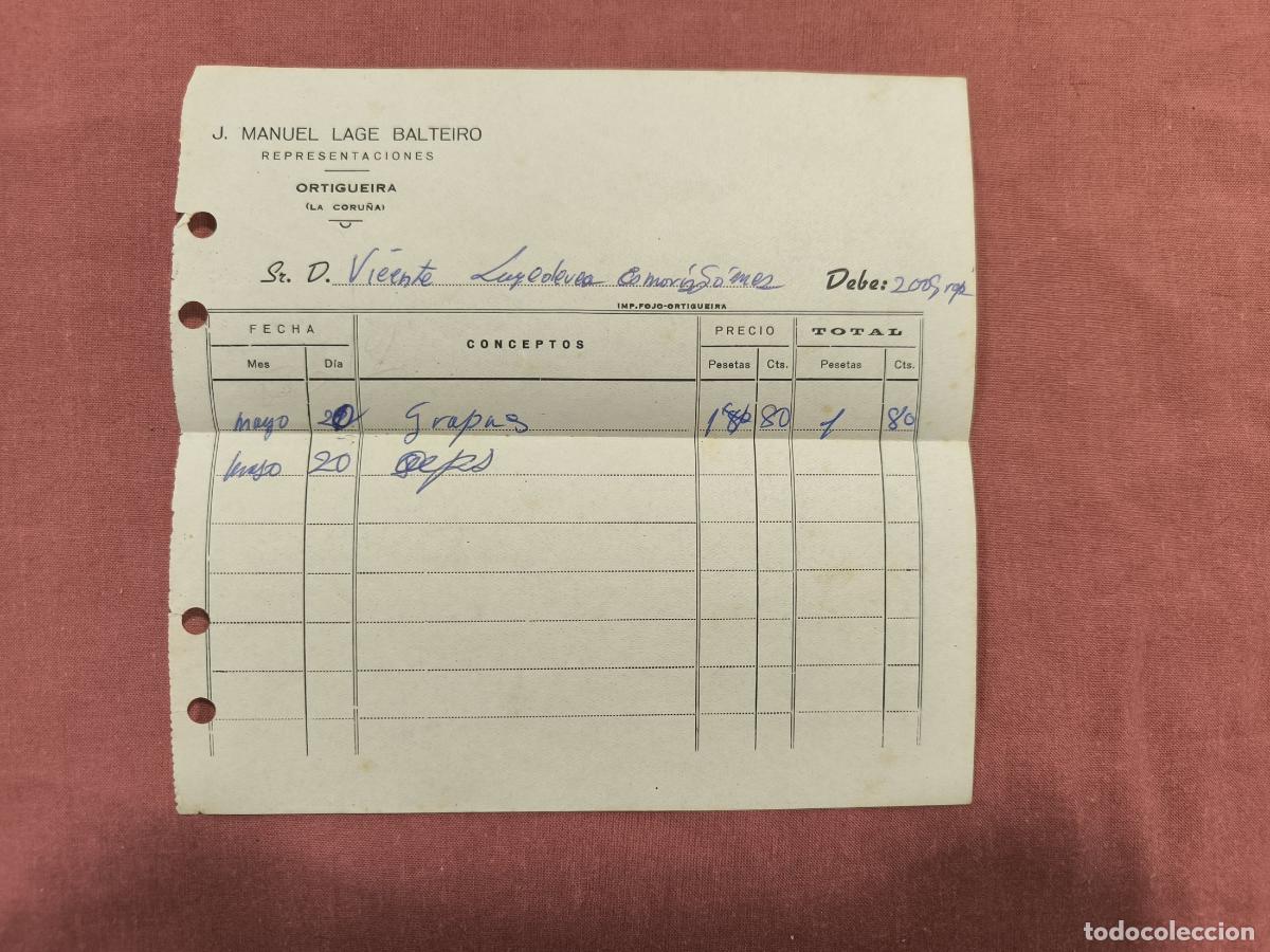 Documentos antiguos: Recibo Antiguo &ndash; Documento Comercial - Foto 1