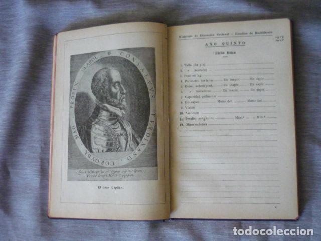 Documentos antiguos: LIBRO CALIFICACION ESCOLAR 1945 ENSE&Ntilde;ANZA MEDIA - Foto 4