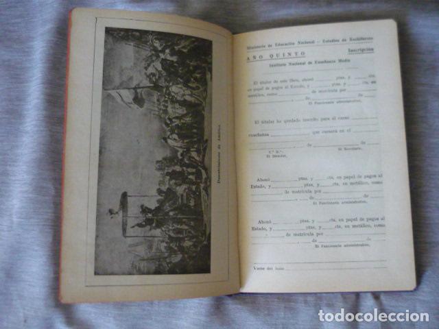 Documentos antiguos: LIBRO CALIFICACION ESCOLAR 1945 ENSE&Ntilde;ANZA MEDIA - Foto 4