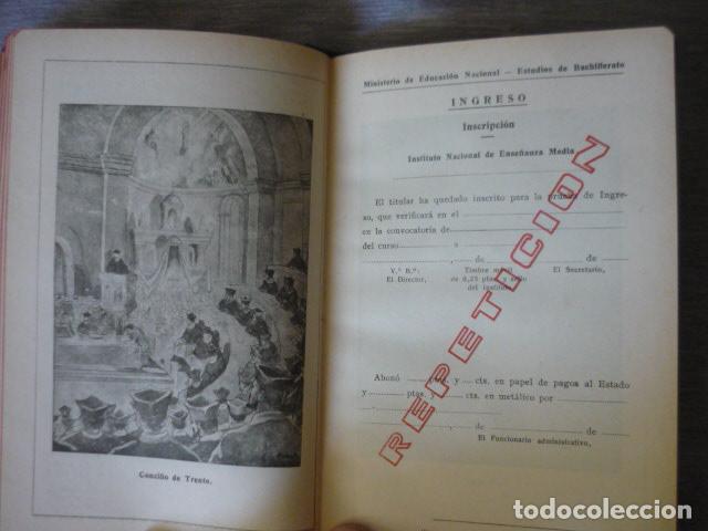 Documentos antiguos: LIBRO CALIFICACION ESCOLAR 1945 ENSE&Ntilde;ANZA MEDIA - Foto 7
