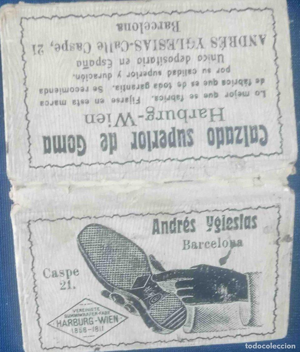 Documentos antiguos: LIBRETA PIZARRA CON L&Aacute;PIZ. REGALO DE CALZADOS ANDR&Eacute;S YGLESIAS. BARCELONA, S/F.