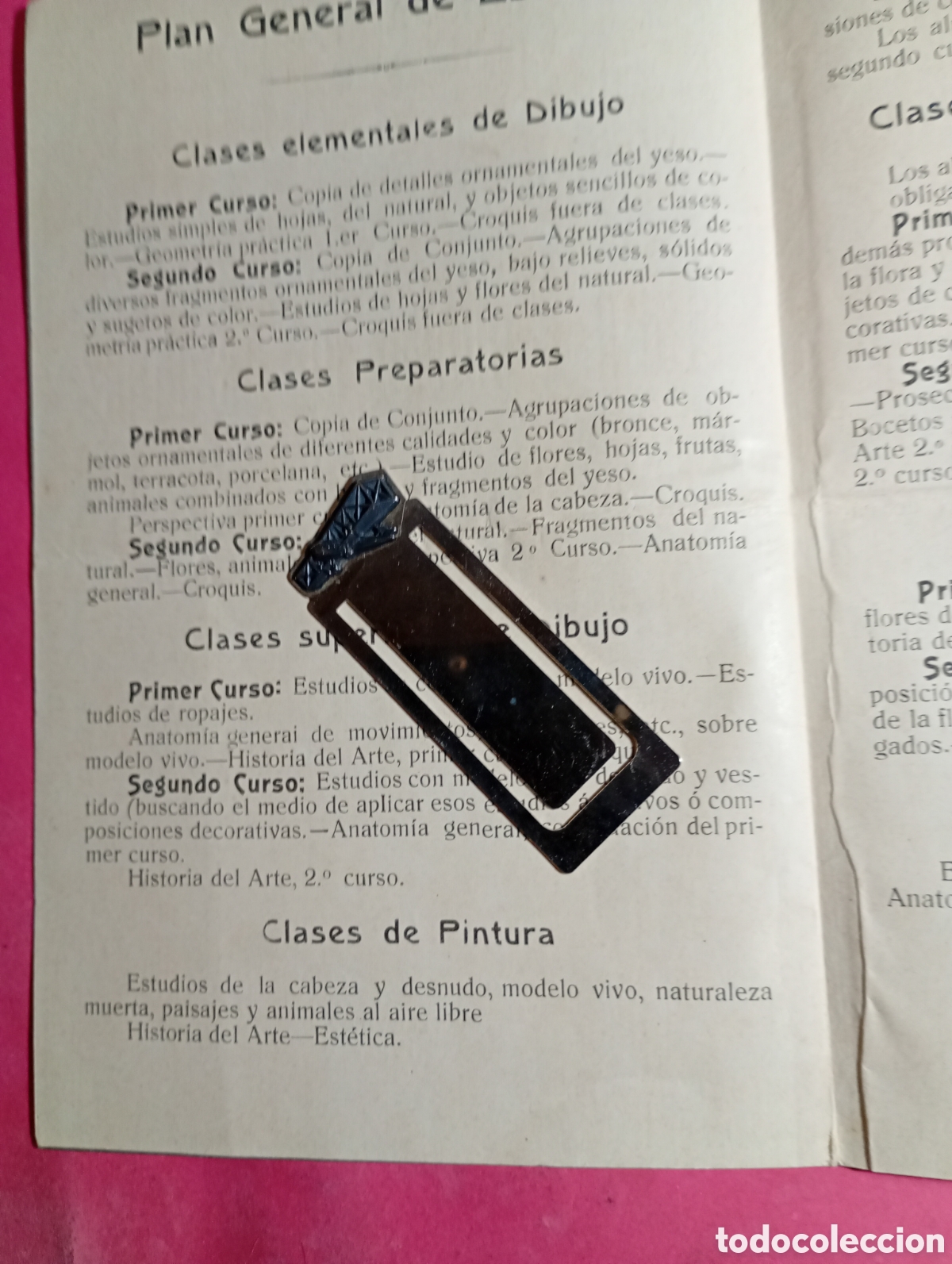Documentos antiguos: circulo fomento de las bellas artes . barceloba 1924 plan general de estudios - Foto 9