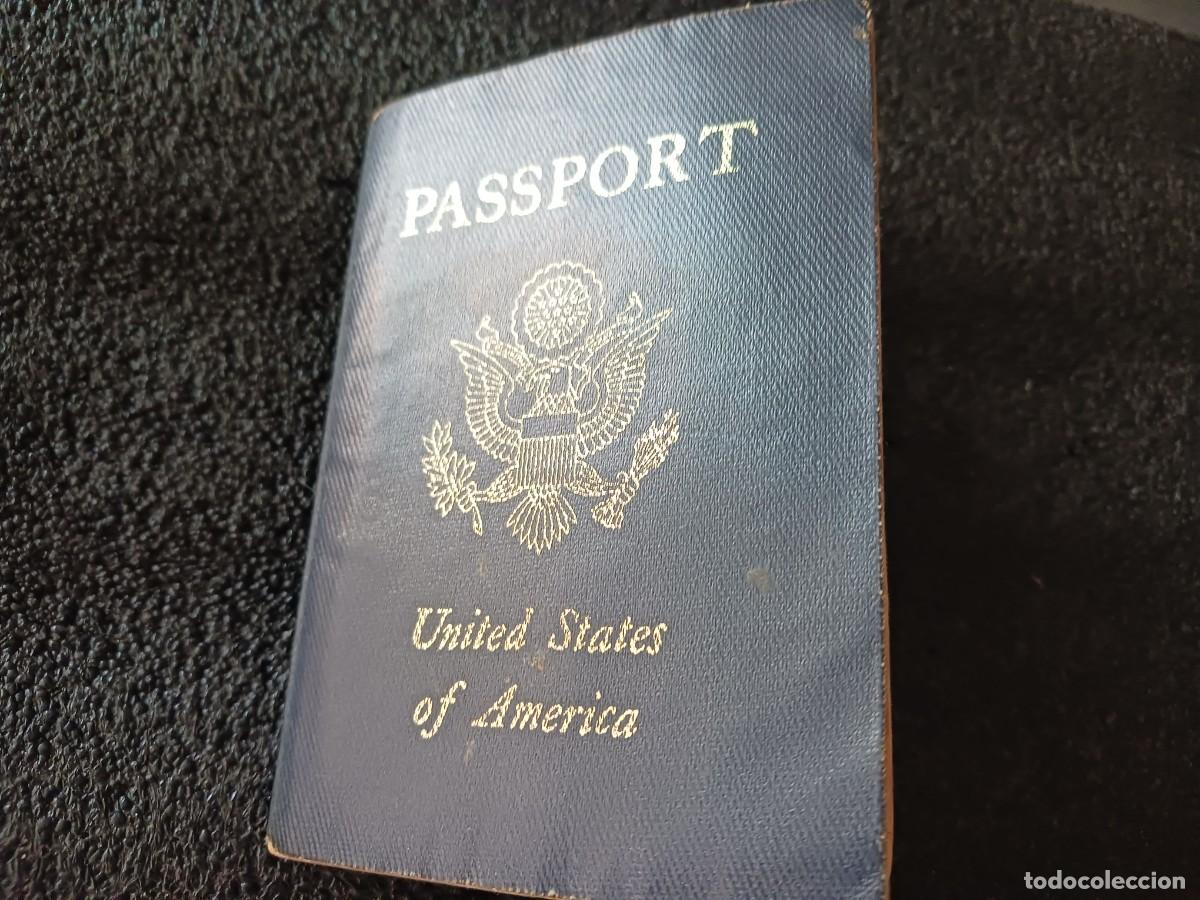Documentos antiguos: PASAPORTE DE LOS ESTADOS UNIDOS, muchos sellos y visas de diferentes ciudades
