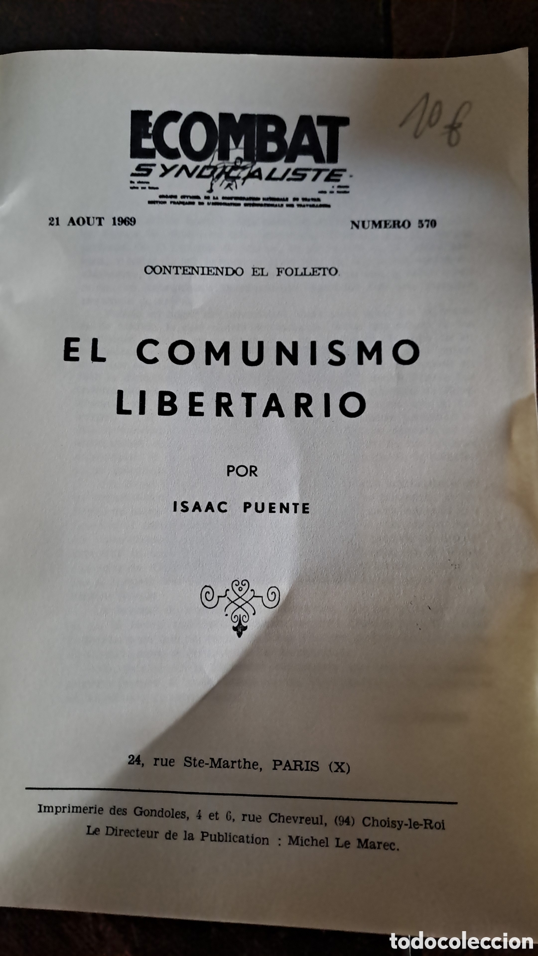Documentos antiguos: Librillo el comunisme libertario - Foto 2