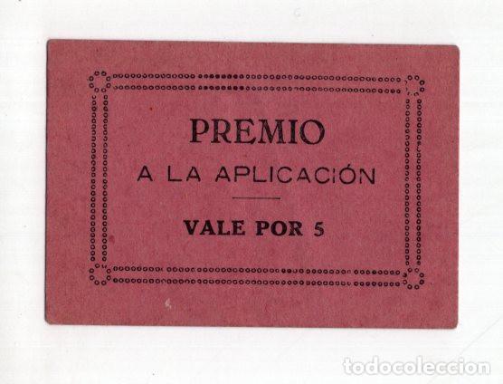 Documentos antiguos: PREMIO A LA APLICACI&Oacute;N VALE POR 5.