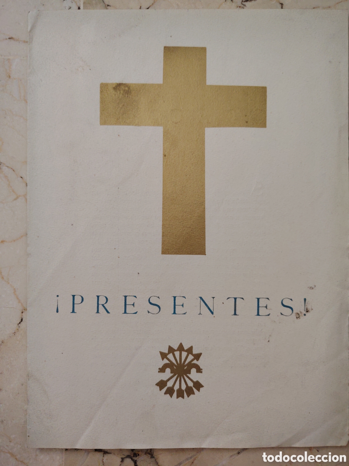 Documentos antiguos: ORACI&Oacute;N POR LOS CA&Iacute;DOS, 29 de octubre de 1937