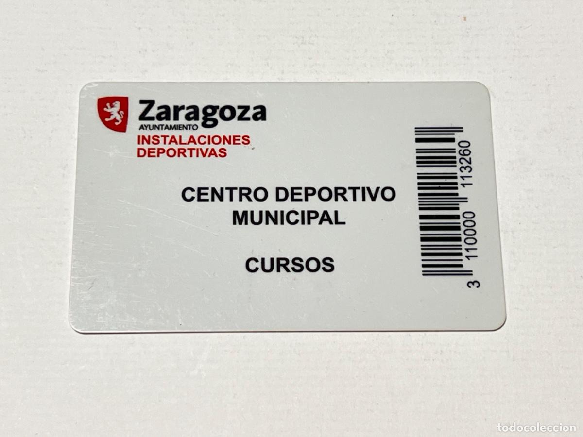 Documentos antiguos: Tarjeta Carnet INSTALACIONES DEPORTIVAS ZARAGOZA