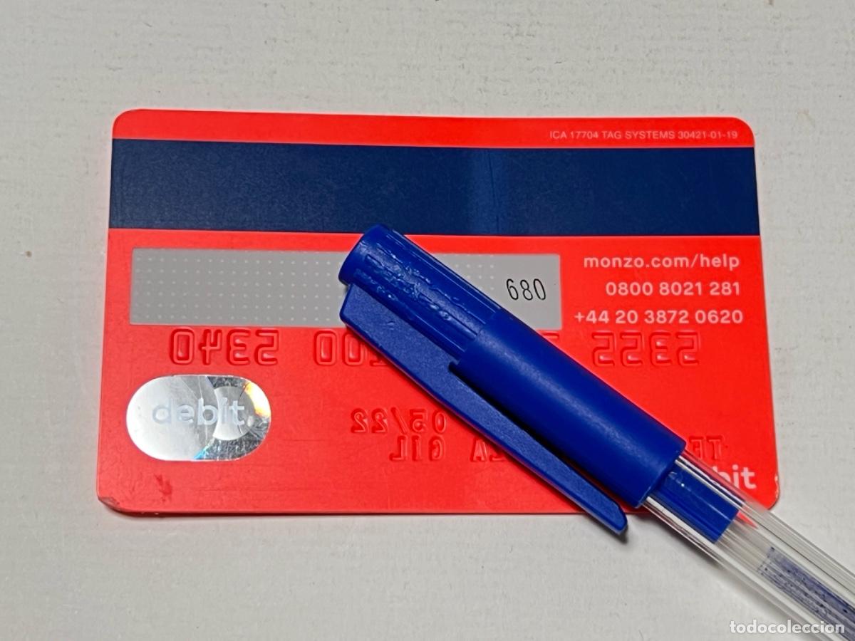 Documentos antiguos: Tarjeta bancaria Debit M&Aacute;STER CARD MONZO - Foto 2