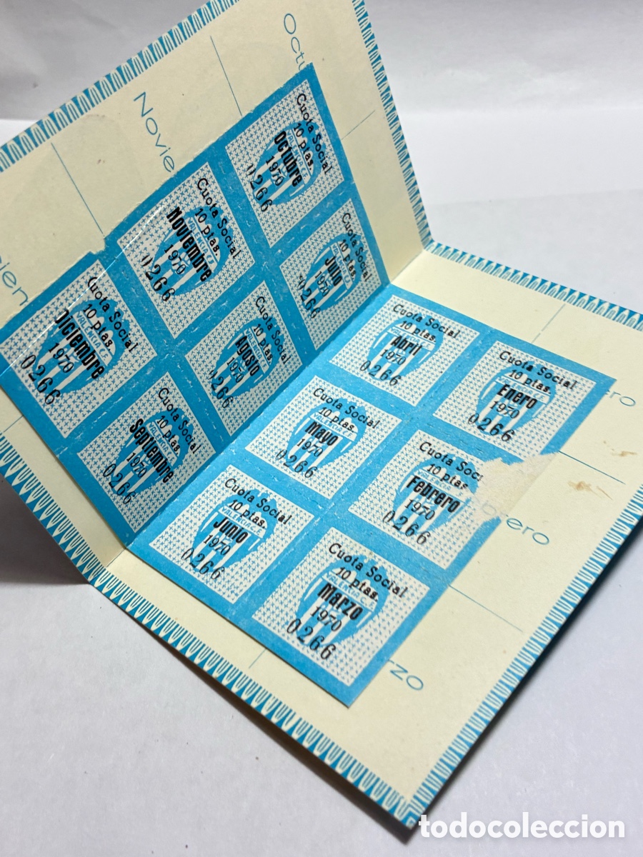 Documentos antiguos: Carnet Valencia C.F. 1970 - Foto 3