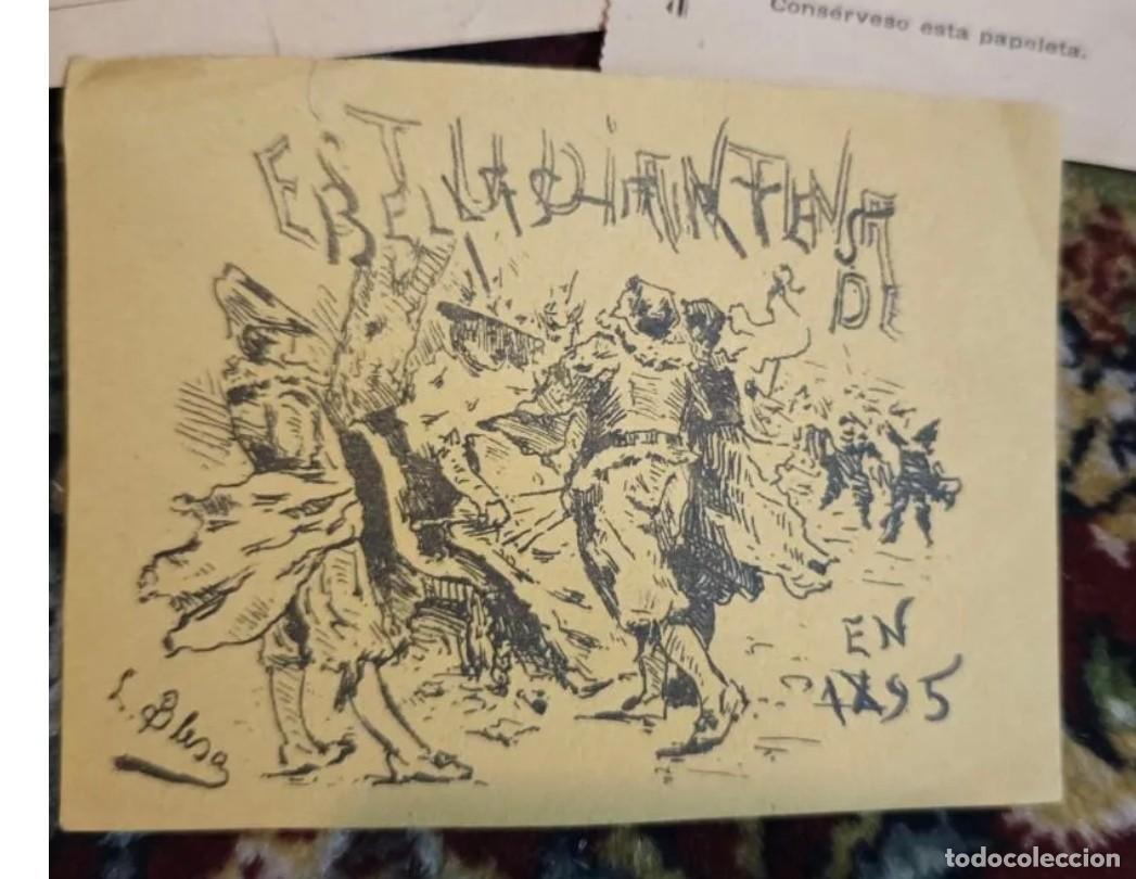 Documentos antiguos: Reservado carnaval valencia