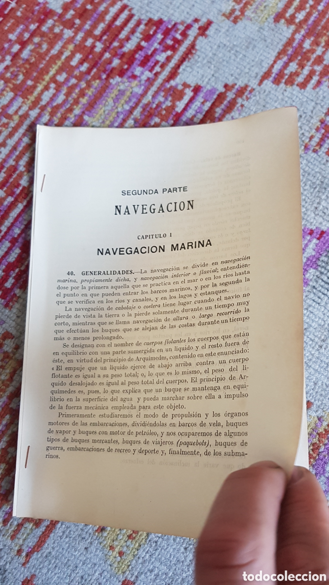Documentos antiguos: Documentacion Navegaci&oacute;n Marina