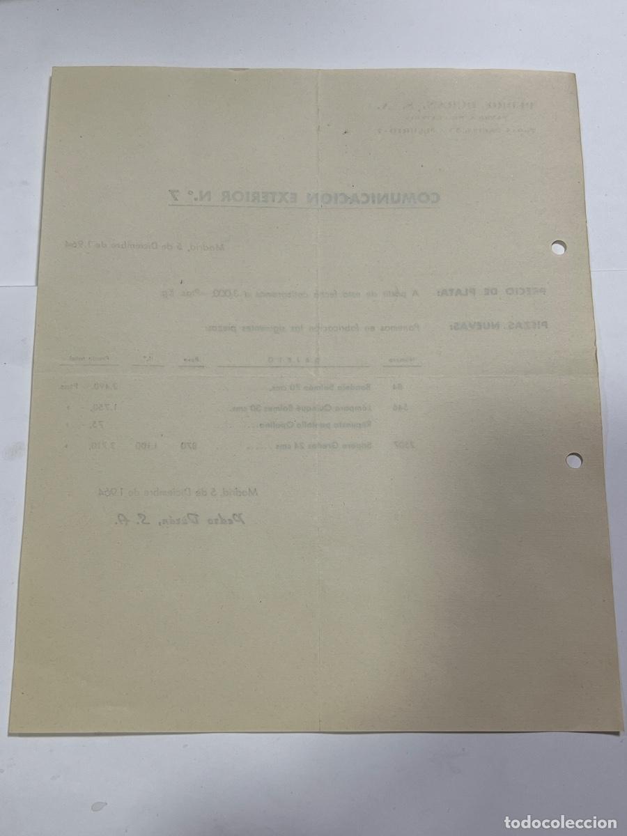 Documentos antiguos: LISTA DE PRECIO. MADRID PEDRO DUR&Aacute;N. 1964. - Foto 2